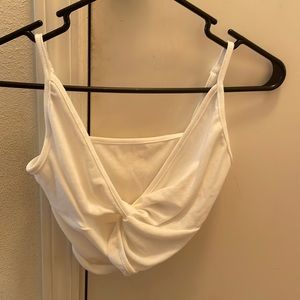 white crop top